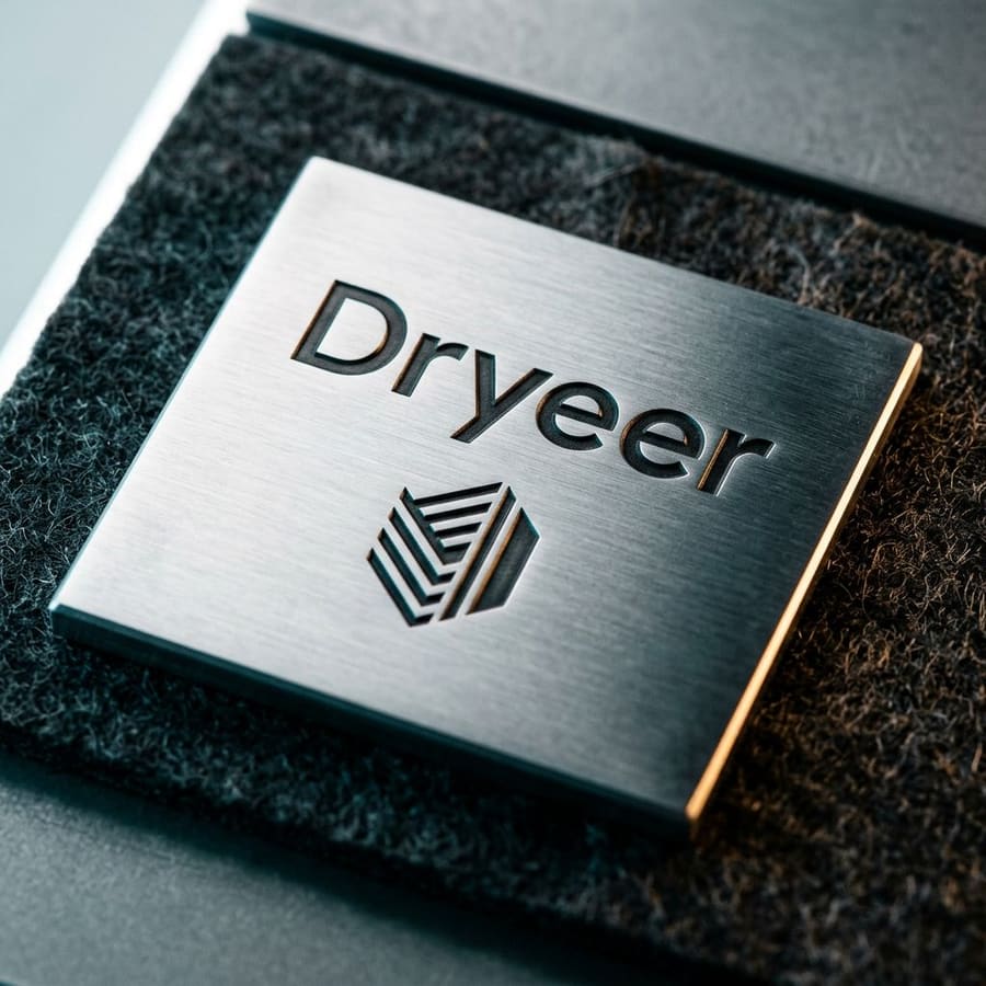 Dryeer identity for a commercial sanitary hand dryer manufacturer